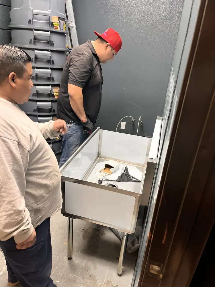 Commercial plumbing and sink installation in North Foothills